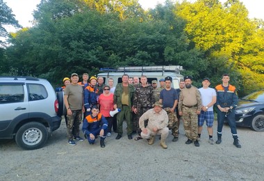 Спасение потерявшегося в лесу человека